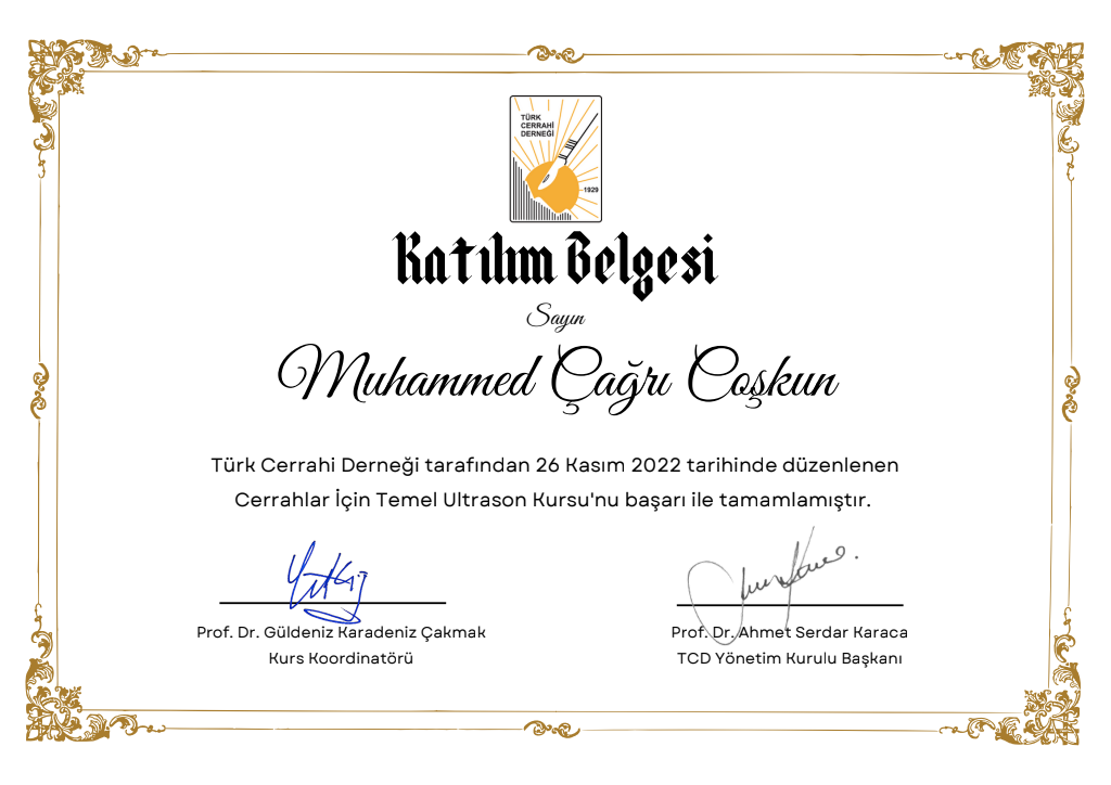 USG Kursu — TCD